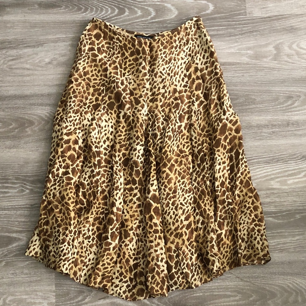 Jones New York Animal Print A-Line Skirt